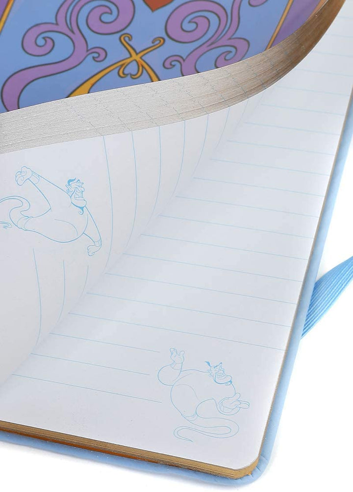 Disney Aladdin (Write Wishes Here) A5 Premium Notebook, Blue/Black/White