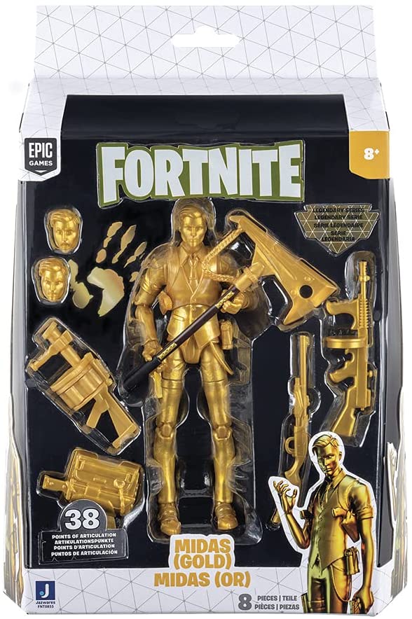 Fortnite Legendary Series Midas Gold, 6 Zoll 