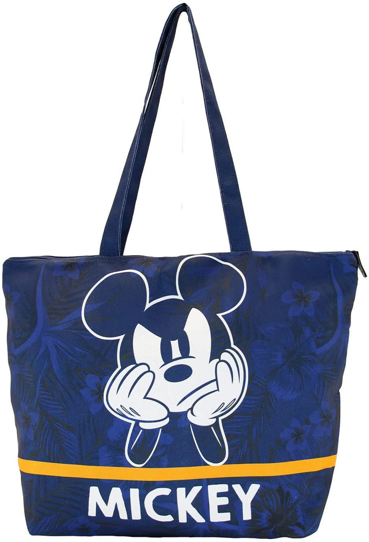 Mickey Mouse Blue-Kleine Soleil Strandtasche, Dunkelblau