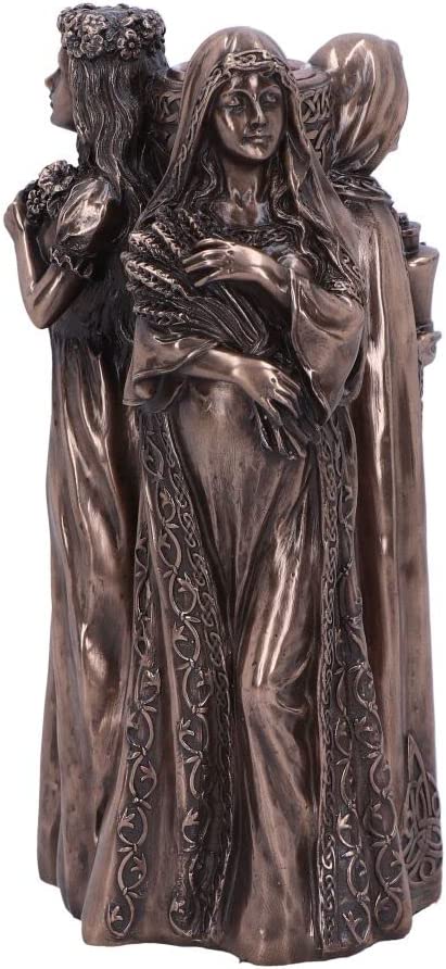 Nemesis Now Maiden, Mother, Crone Kerzenhalter 17 cm, Bronze