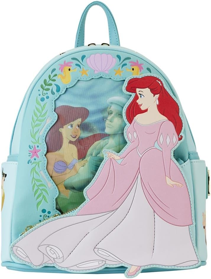 Loungefly Rucksäcke Disney Die kleine Meerjungfrau Prinzessin Linsenförmiger Mini-Rucksack