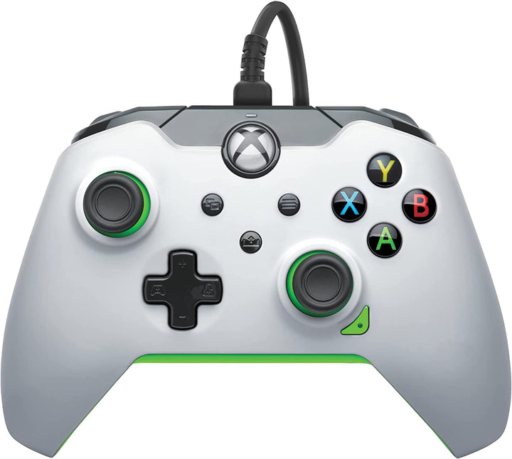 PDP Wired Controller Neon White for Xbox Series X|S, Gamepad, Wired Video Game C