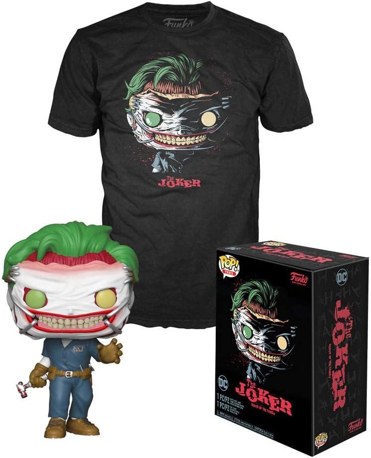 DC Comics POP! &amp; Tee Box Death of Joker (T-Shirt Größe Medium)