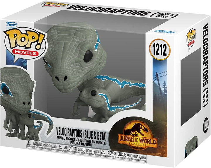 POP-Filme: Jurassic World: Dominion – Velociraptor (Blau &amp; Beta) Funko 62223 Pop! Vinyl Nr. 1212