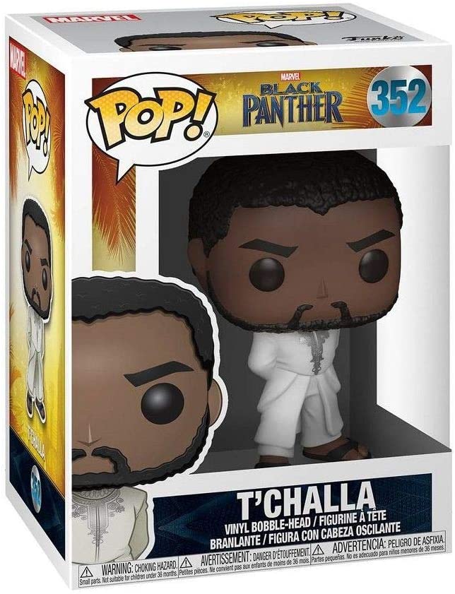 Marvel Black Panther (MCU) T'Challa (Bianco) Funko 31287 Pop! Vinile #352