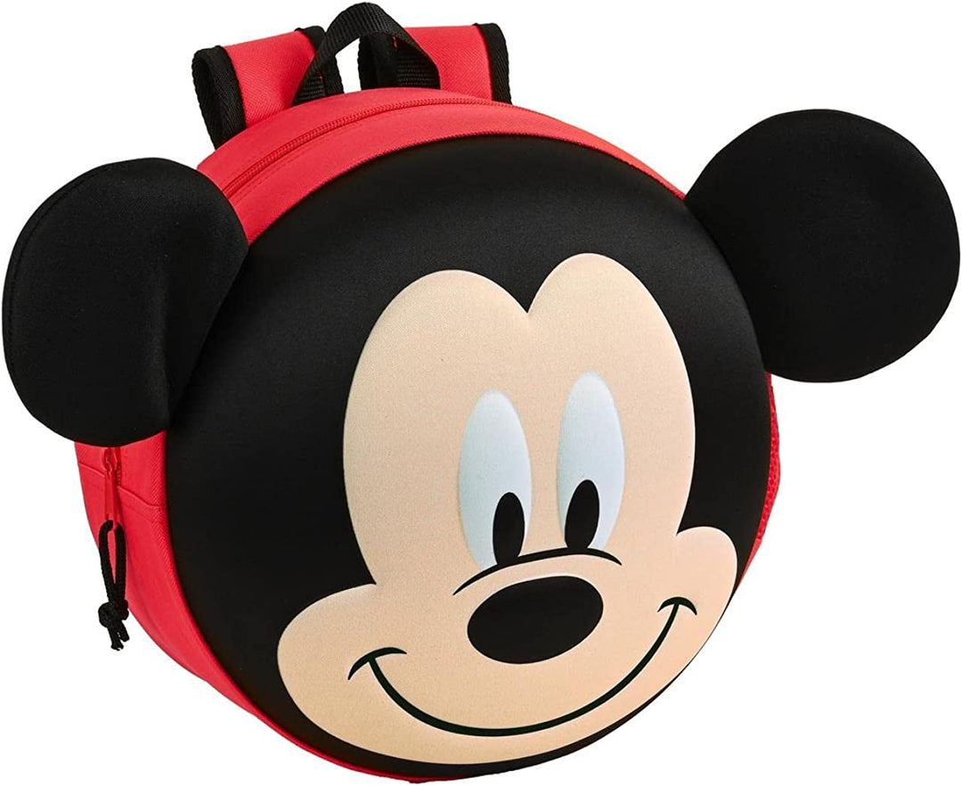 Safta – (642263358) Runder Rucksack, runder Mickey-Mouse-Rucksack in 3D-Optik