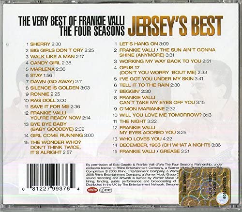 The Four Seasons Frankie Valli – Jersey's Best: Das Allerbeste von Frankie Valli &amp; The Four Seasons [Audio-CD]