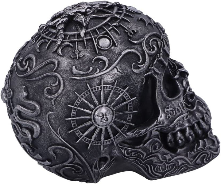 Nemesis Now Baphomet's Worship Skull, grau, 19,5 cm