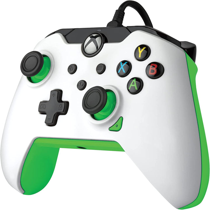 PDP Wired Controller Neon White für Xbox Series X|S, Gamepad, kabelgebundenes Videospiel C