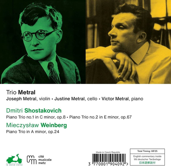 Trio Metral - Schostakowitsch/Weinberg: Klaviertrios [Audio-CD]