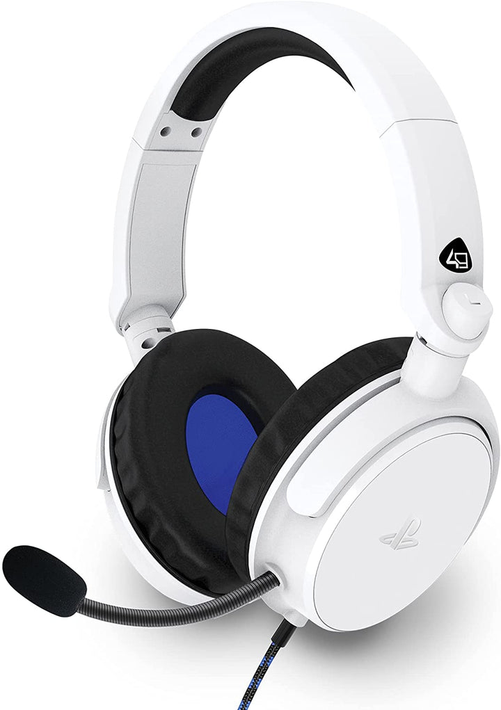 4Gamers PRO4-50s Officially Licensed Stereo Gaming Headset for PS4- White