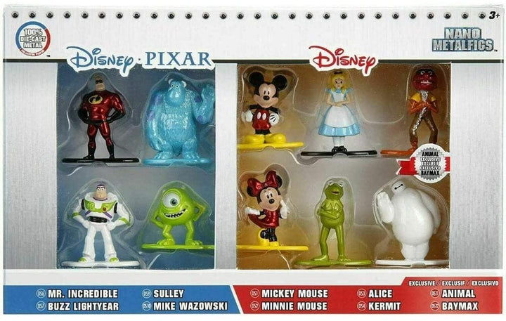 Jada Disney Nano Metalfigs Die-Cast Mini-Figures 10-Pack