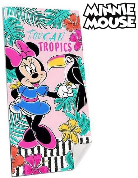 Minnie Mouse Cotton Reference KD Beach Wash Face - Home Textiles Unisex Adult, Multicoloured (Multicoloured), One