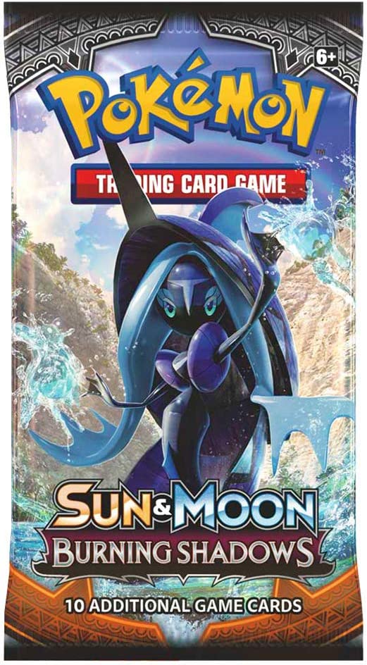 Pokemon 15071-S TCG Sun and Moon Burning Shadows Trading Card Booster Packet