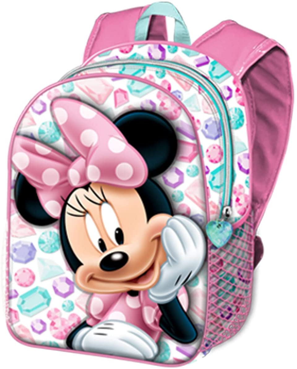 Minnie Mouse Diamonds-Kleiner 3D-Rucksack, Rosa