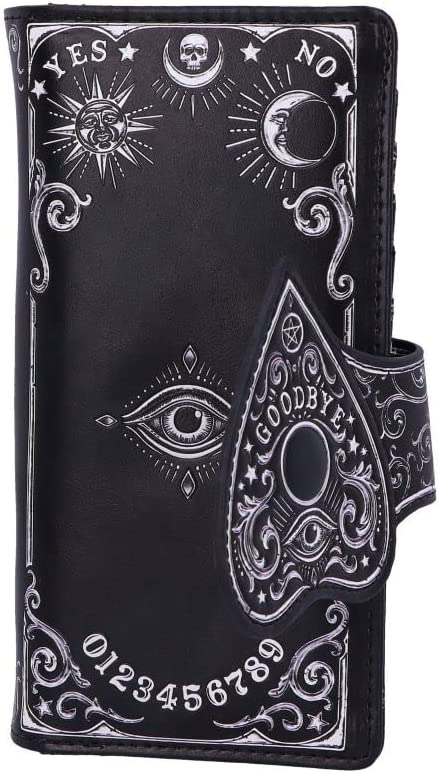 Nemesis Now Spirit Board Planchette geprägte Geldbörse, Schwarz, 18,5 cm