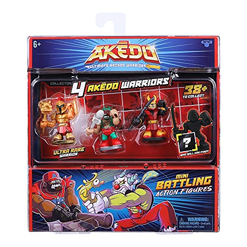 Akedo 14248 Ultimate Arcade Warrior Collector Pack Mini-Kampf-Actionfiguren