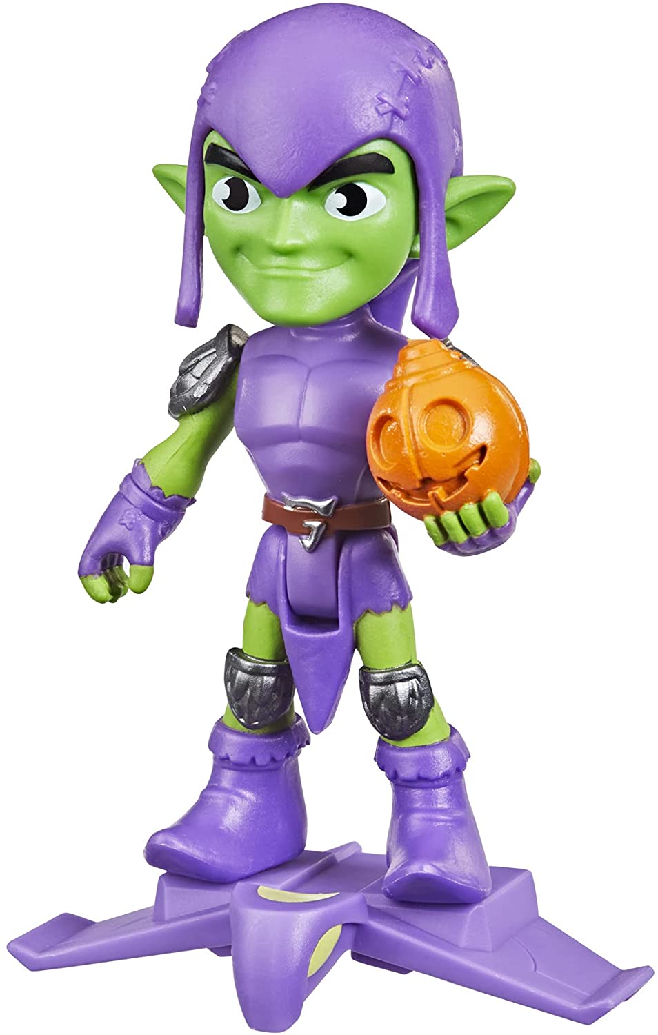 Hasbro Spidey and His Amazing Friends Green Goblin Action Figure with Glider - 10 cm Posable Marvel Toy, Ages 3+