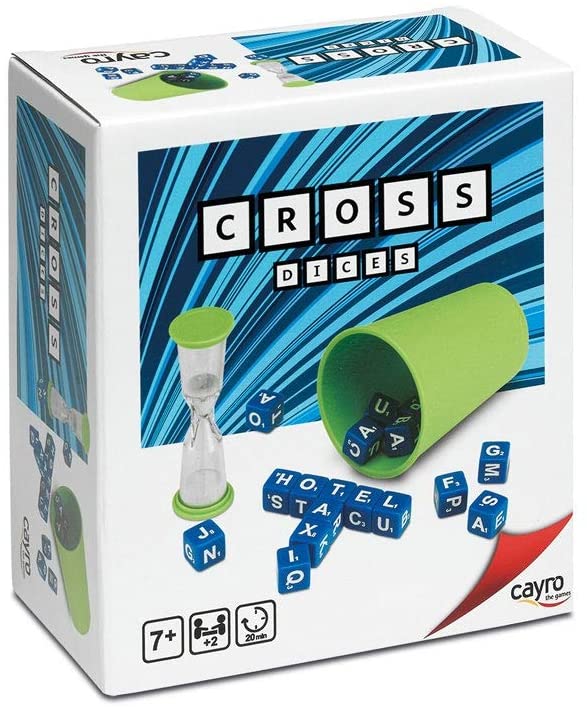 Cayro - Cross Dices - Wortspiel - Brettspiel - Entwicklung kognitiver Fähigkeiten und multipler Intelligenzen - Brettspiel (210)