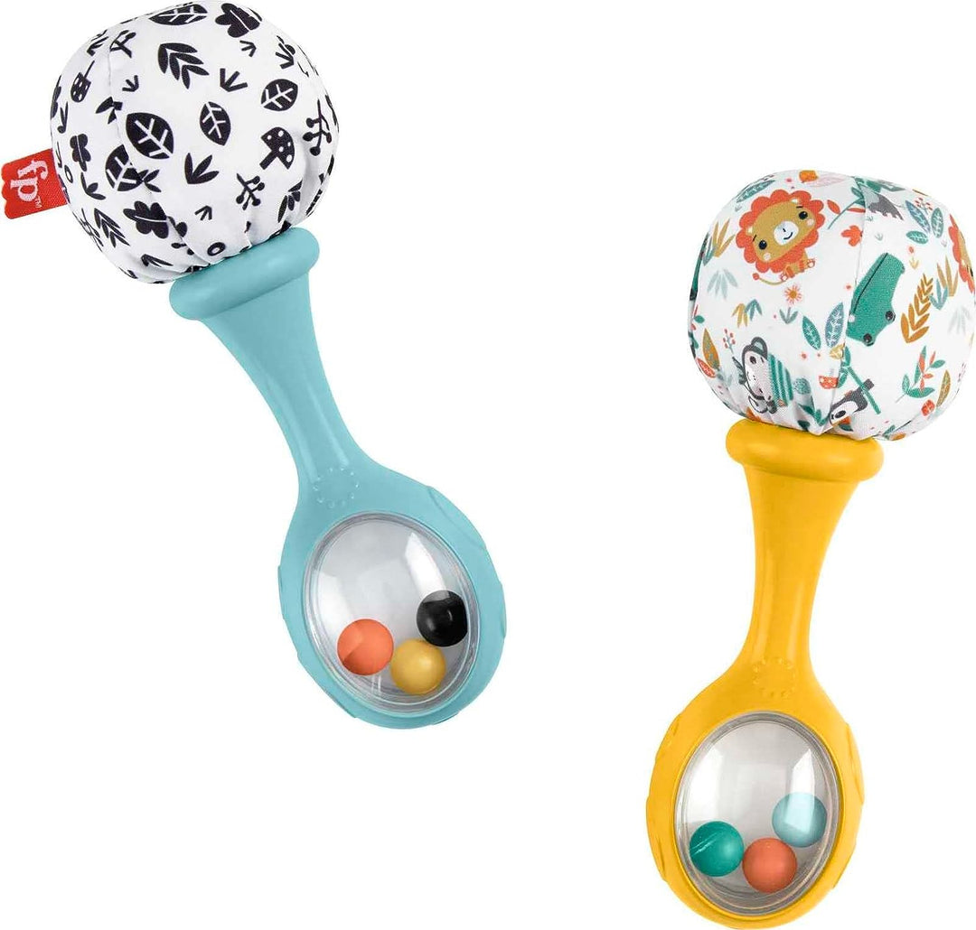 Fisher-Price Rattle ‘n Rock Maracas baby rattle sensory toys for newborn babies