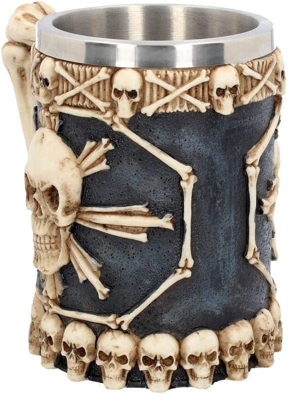 Nemesis Now Large Tankard of Skulls Mug 18cm Ivory