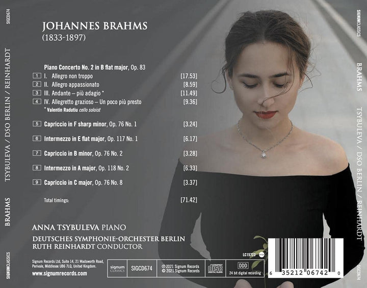 Tsybuleva, Anna - Anna Tsybuleva: Brahms [Audio CD]