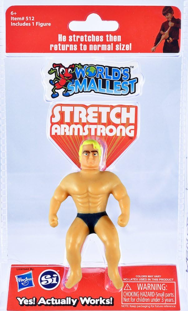World's Smallest Stretch Armstrong - 9cm Stretchable Retro Action Figure 6
