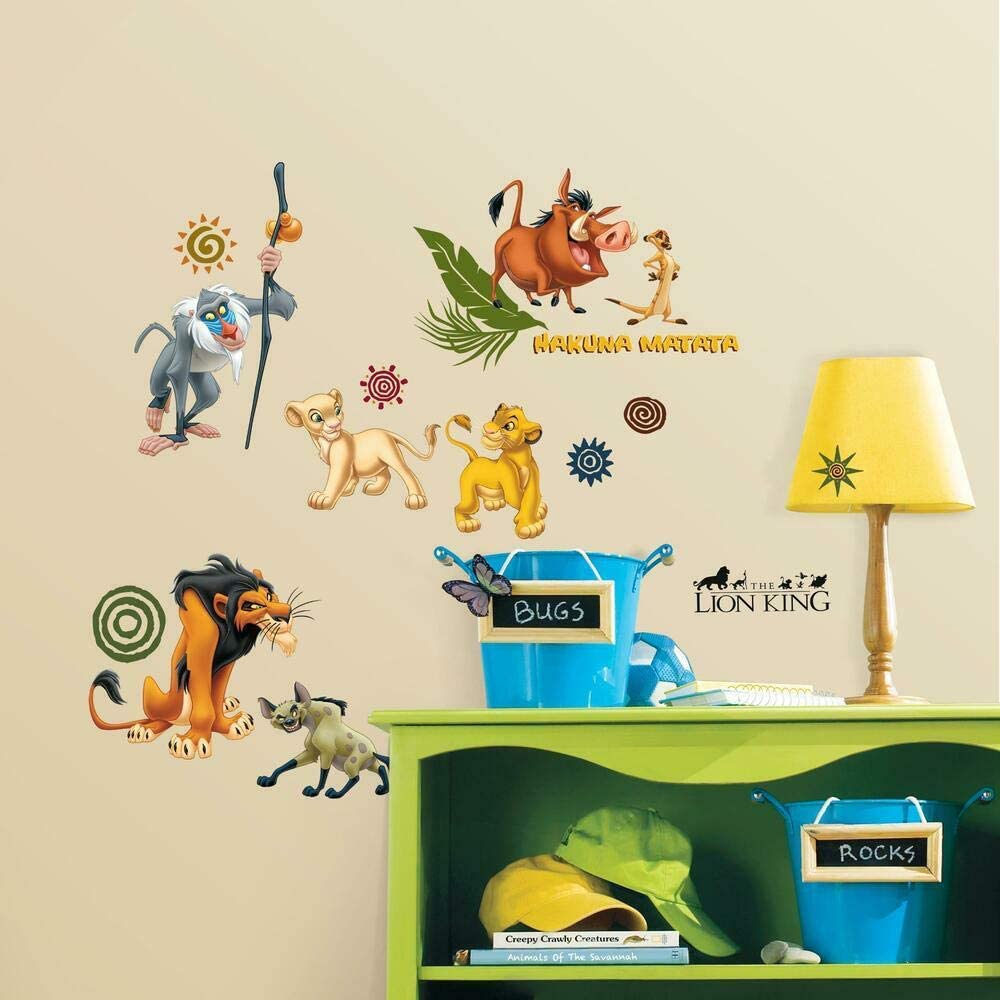 Stickers repositionnables multi-éléments Le Roi Lion Disney