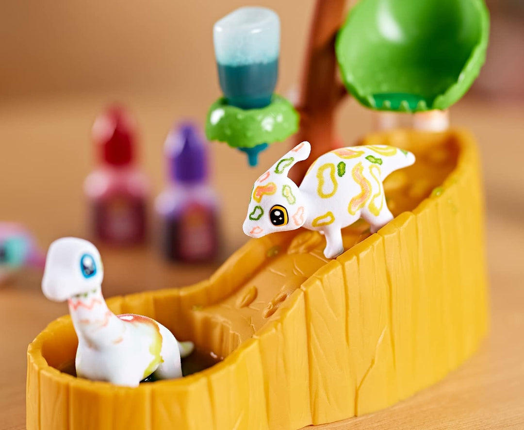 CRAYOLA Washimals Pets - Dinosaur Waterfall Playset | Includes Washable Marker Pens & Inks