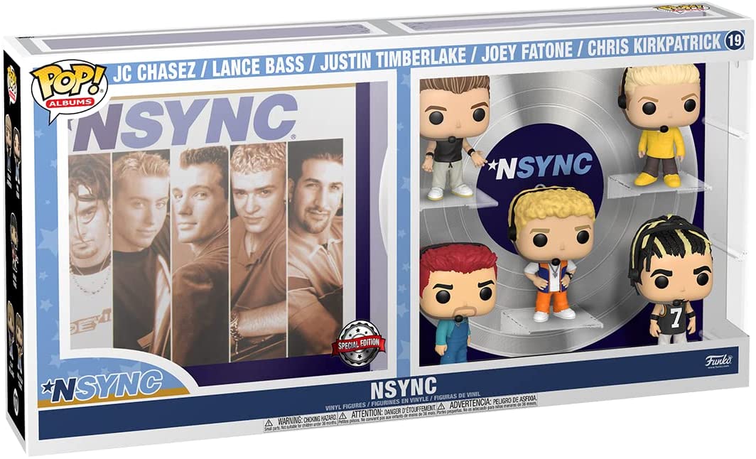 N'SYNC JC Chasez / Lance Bass / Justin Timberlak / Joey Fatone / Chris Kirkpatrick Exclu Funko 60994 Pop! Vinyl Nr. 19