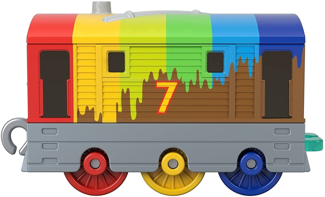 Fisher-Price Thomas &amp; Friends Rainbow Toby Push-Along Lokomotive