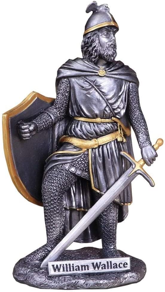Nemesis Now schottischer Wächter William Wallace Figur, Silber, 6 cm