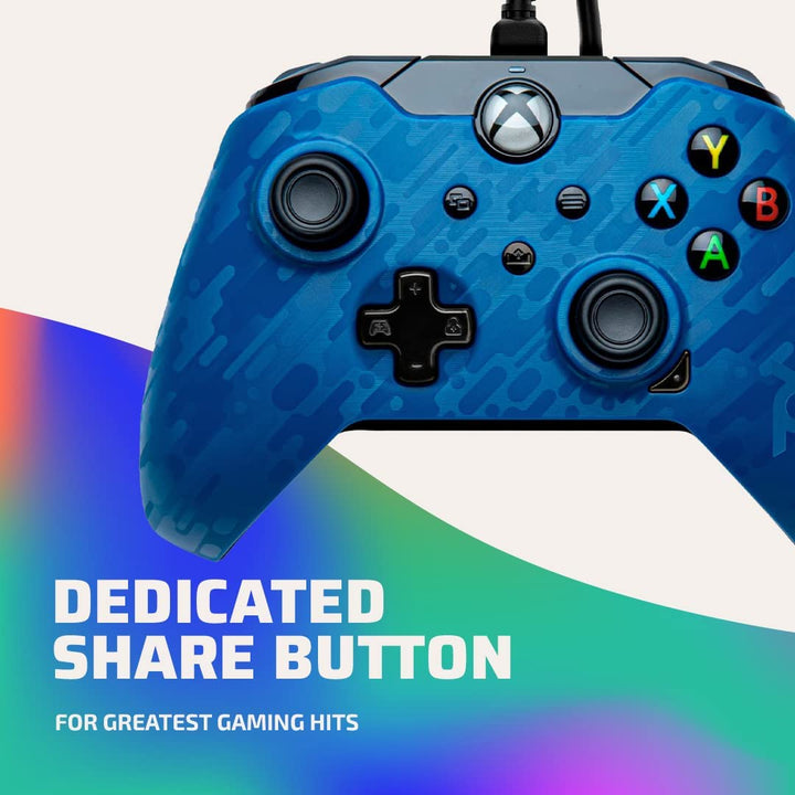 PDP Controller Wired for Xbox Series X?S, Revenant Blue