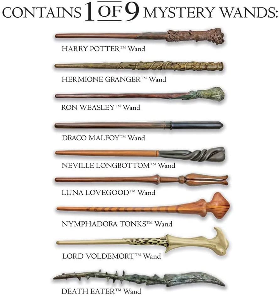 Warner Brothers 1290 Harry Potter Mystery Wand - Contient 1 de 9 - Baguettes à collectionner