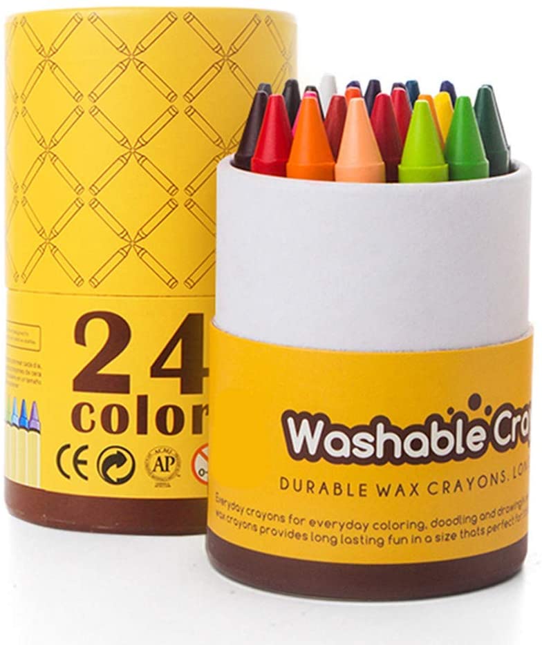 Jar Melo JA90411 Crayons-24 colores Crayones lavables