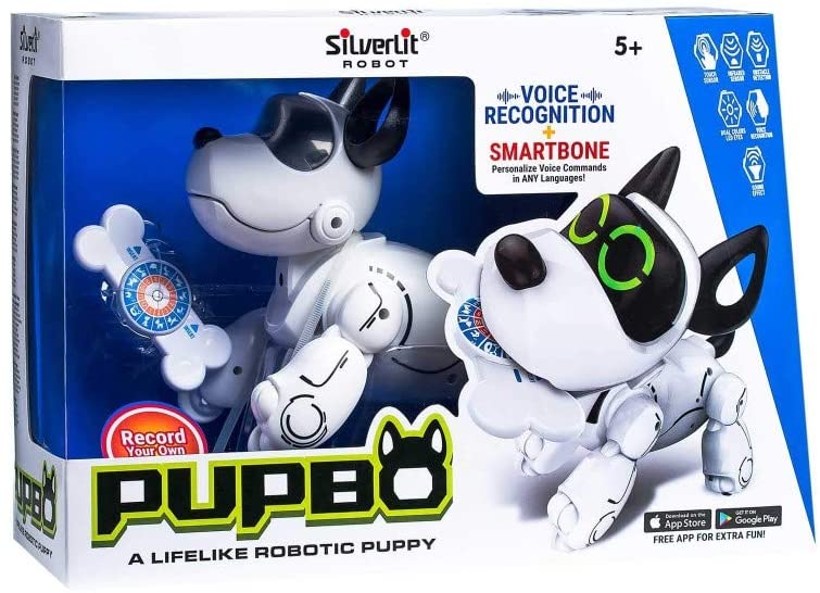 SilverLit Train My Puppy - Puppy Robot - Remote Control Toy - White