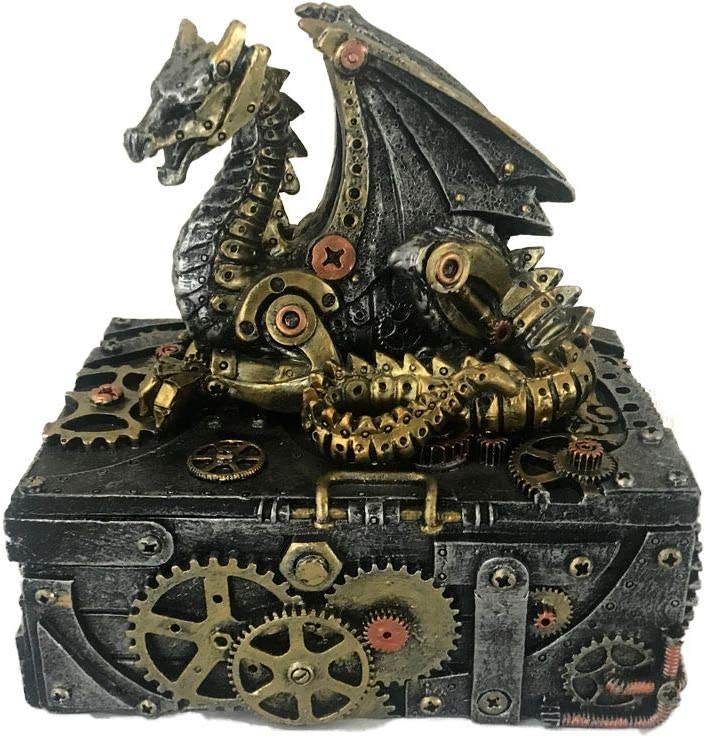 Nemesis Now Secrets of the Machine – Mechanischer Drache, Steampunk-Box