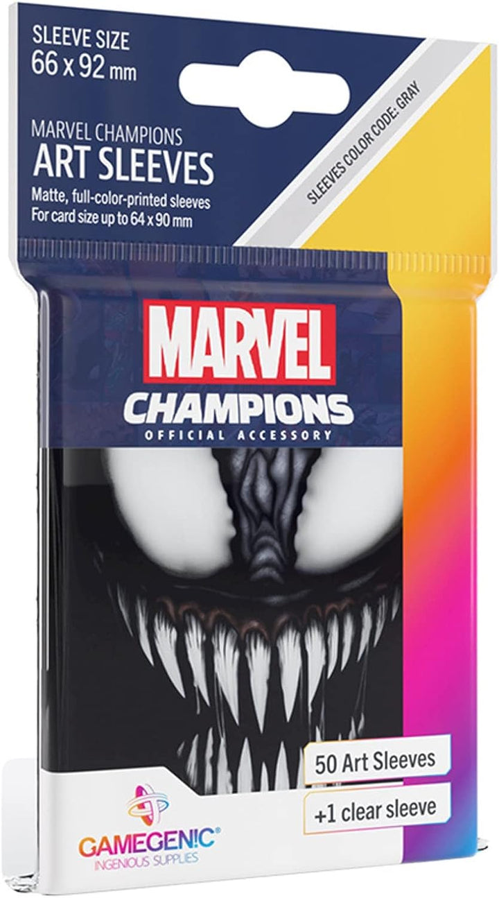 Gamegenic Marvel Champions The Card Game Offizielle Venom Art-Hüllen | 50 Stück