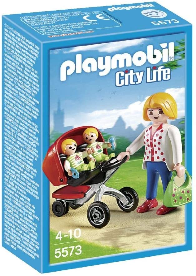 Playmobil 5573 City Life Mother avec poussette jumelle