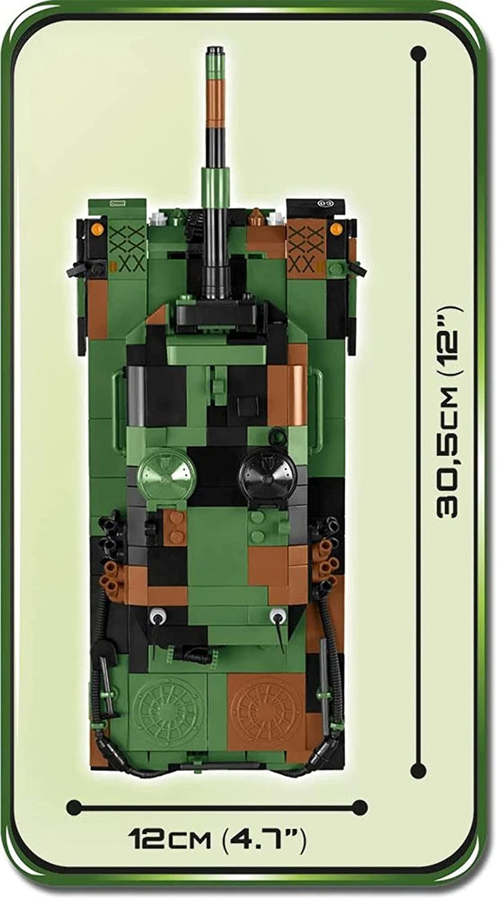 COBI 2618 Small Army - Leopard 2A4 Konstruktionsspielzeug, Grün, Braun, Schwarz