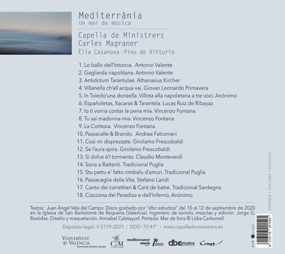 Mediterrània: Un mar de música [Audio CD]