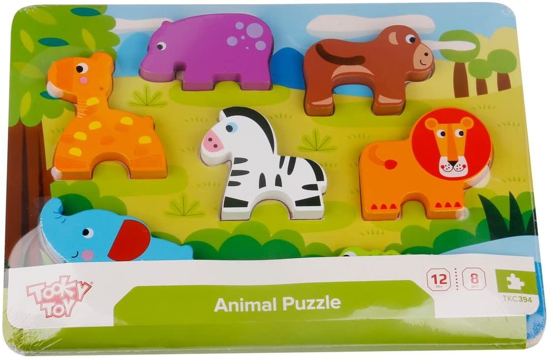 Andreu Toys TK15119 Puzzle de animales multicolor, 29,5 x 21 x 1,7 cm