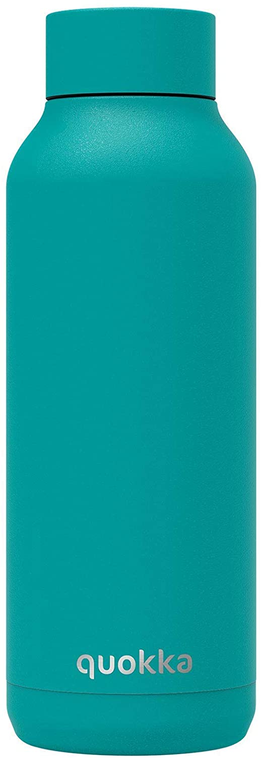 Quokka Solid - Bold Turquoise Powder 510 ML Stainless Steel Water Bottle - Insulated Double Walled Vacuum Flasks Drinks Bottle Keep 12 Hours Hot & 18 Hours Cold - Leak Proof - BPA Free