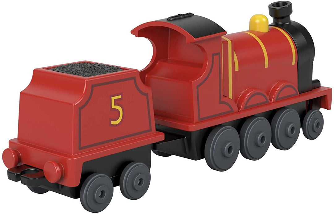 Fisher-Price Thomas & Friends die-cast push-along James toy train engine for pre