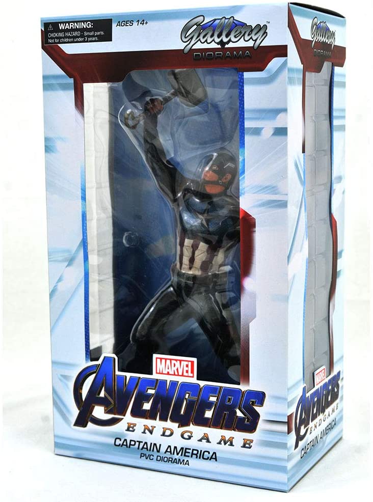 DIAMOND SELECT TOYS JUL192669 Marvel Gallery Avengers Endgame Captain America PVC Fig, Multicolor