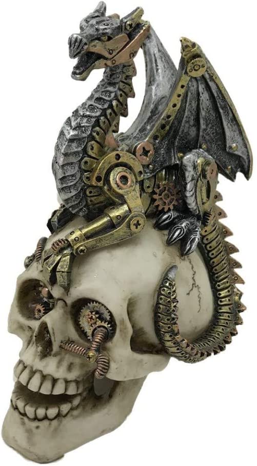 Nemesis Now Dragon's Grasp Figur, 22,5 cm, Weiß, Kunstharz, Einheitsgröße