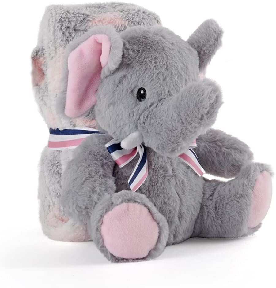 Perletti TOYS Allie Elefant Plüschtier mit Decke im Geschenkpaket (st1)