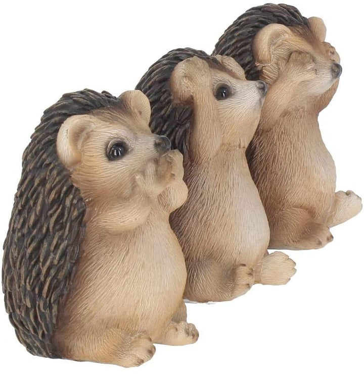 Nemesis Now Three Wise Hedgehogs Figurine 9cm Brown