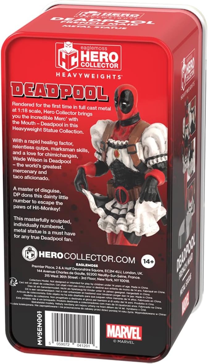 Eaglemoss Collections Marvel - Deadpool as a French Maid Marvel Comics Figurine