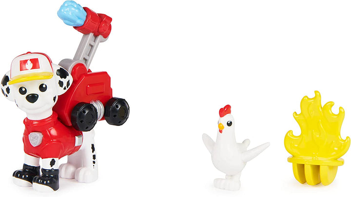 PAW Patrol, Big Truck Pups Marshall Action Figure with Clip-on Rescue Drone